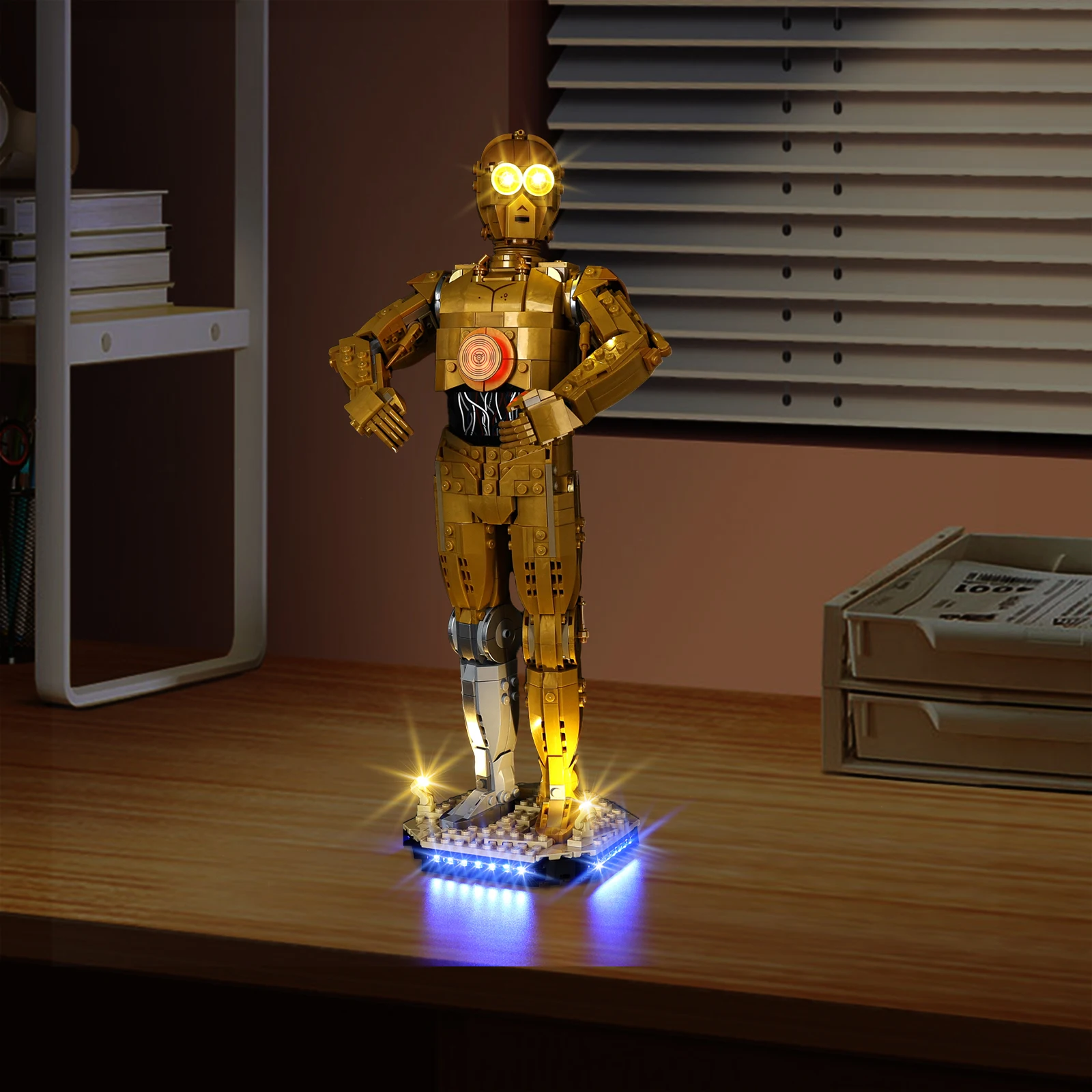

EASYLITE Led Light Set for C-3PO 75398 Collectible DIY Toys Blocks Bricks Lighting Kit No Model
