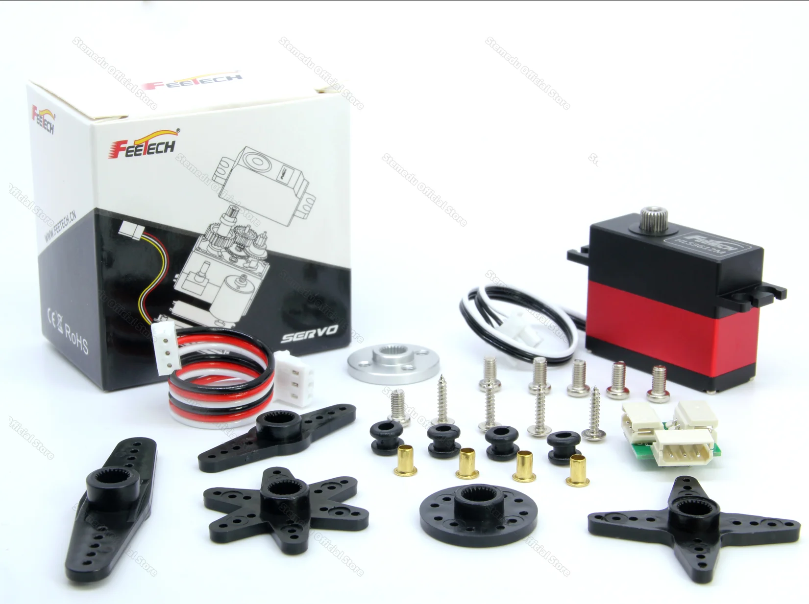 Feetech HLS3612-C001 7.4V 12kg TTL Metal Case Colreless Motor Force Control Single Shaft Servo for Humanoid Robot Arrm Clamp