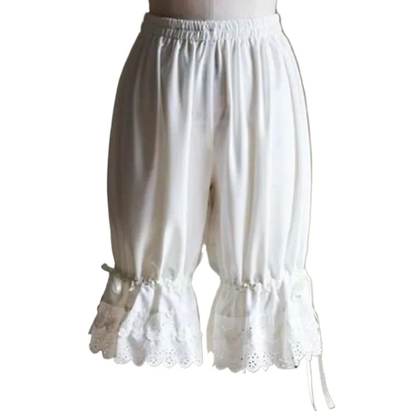 Shorts Femme Y2K Lolita Bloomers à Volants Miaeowve - Pantalon Citrouille Taille Élastique, Hot Pants Sexy Et Mignons
