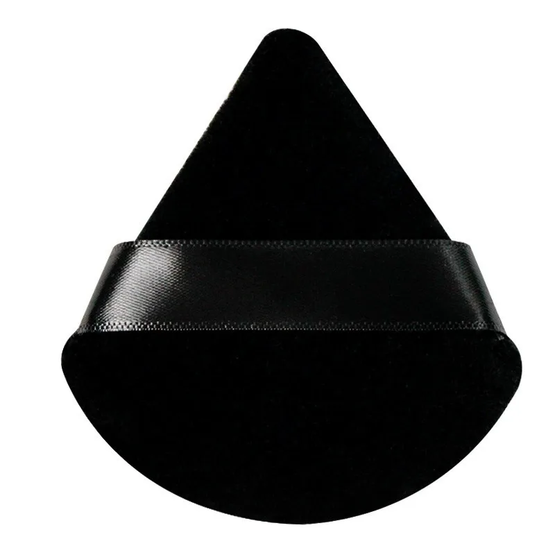 5 pçs triângulo reunindo puff e caixa de armazenamento sopro seco solto pó puff alavancao maquiagem dupla face super macio pó puff