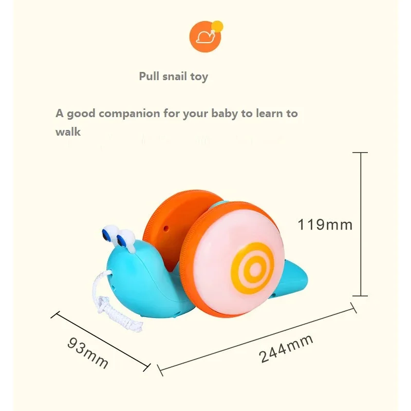 rope snail boy girl learn to crawl learn to walk toys