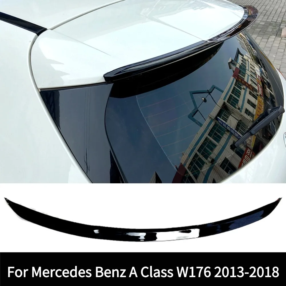 For Mercedes Benz A Class W176 A160 A180 A200 A250 A260 2013-2018 Hatchback Car Rear Trunk Spoiler Wing ABS Tail wing Tuning Tr