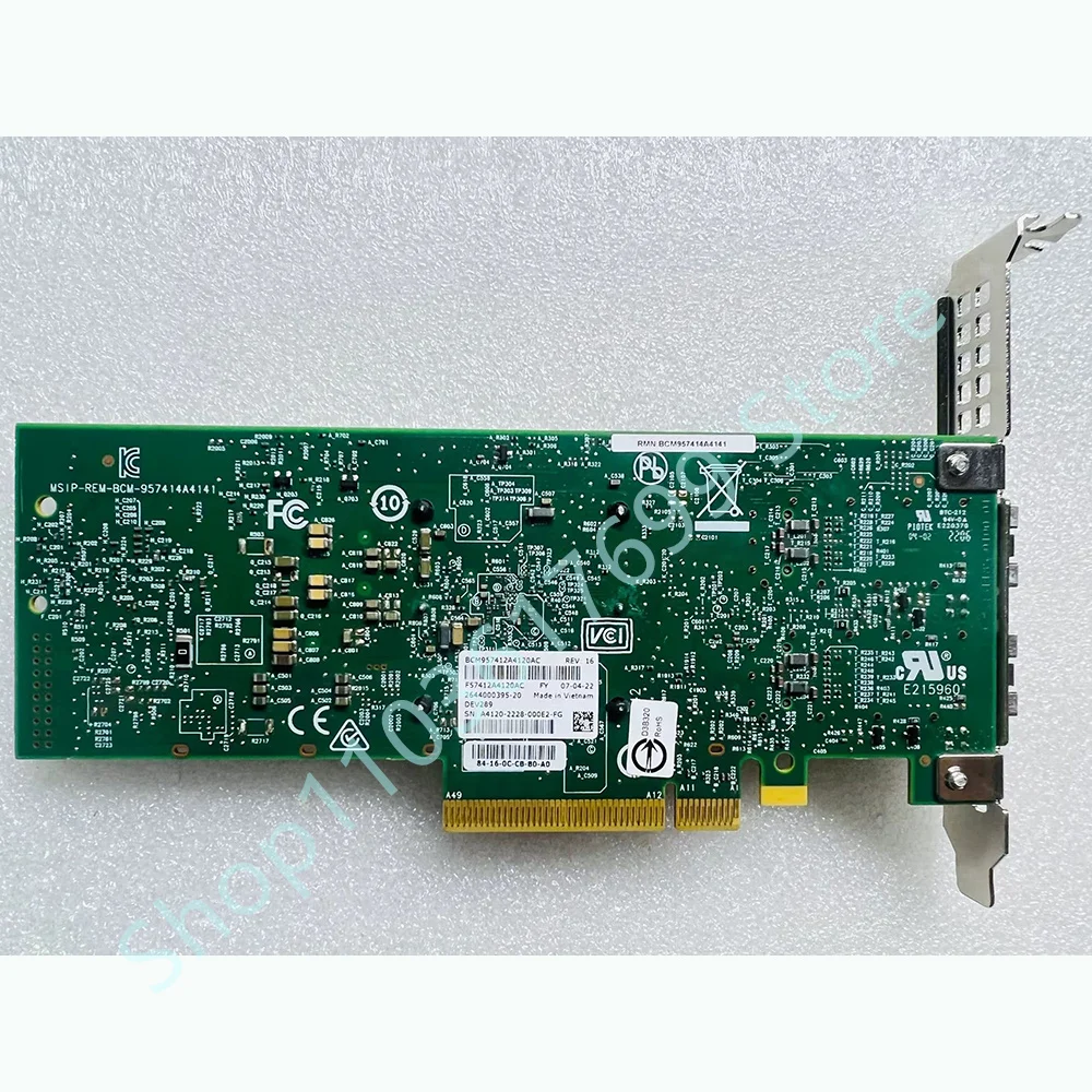 

PCIe Dual-Port 10 Gigabit Network Card BCM957412A BCM57412