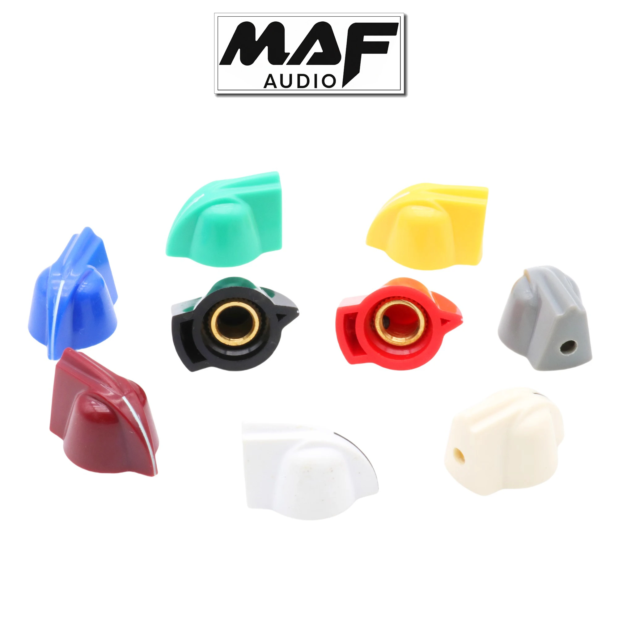 10pcs 24x13mm ABS Plastic Chicken Head Knob Cap Guitar Effect Pedal Speaker AMP Potentiometer Rotary Switch On OFF Button