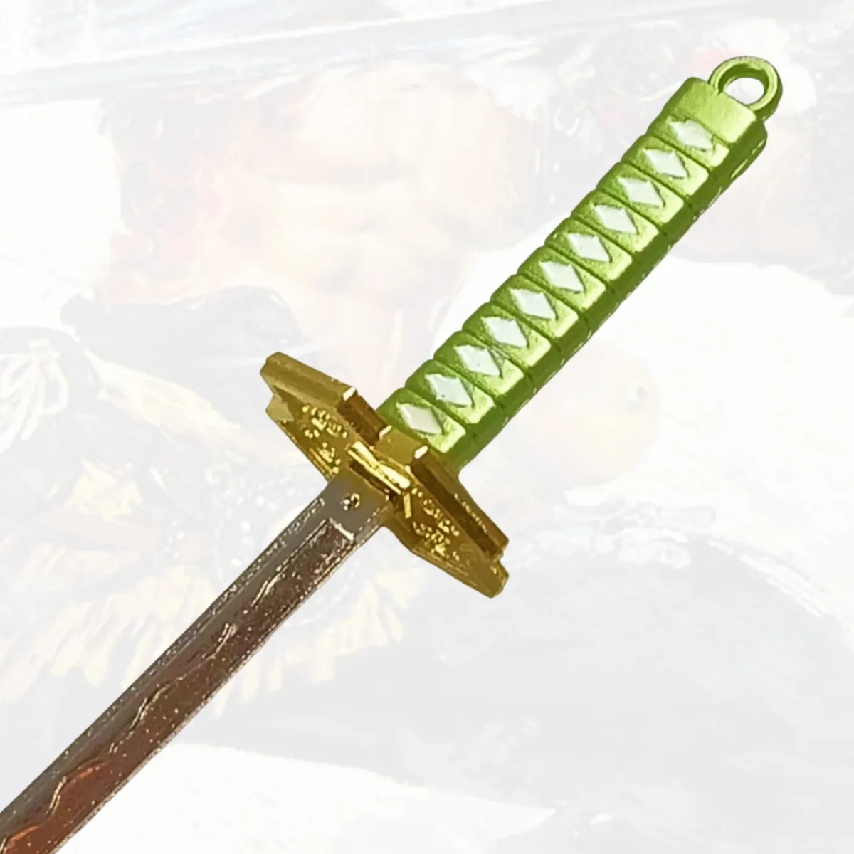 ดาบคาตานะโลหะโรโรโนอา โซโร ขนาด 5.9 นิ้ว ดาบซามูไรแท้ ดาบคาตานะญี่ปุ่น ดาบนินจา อุปกรณ์คอสเพลย์ ของเล่นประกอบฉาก