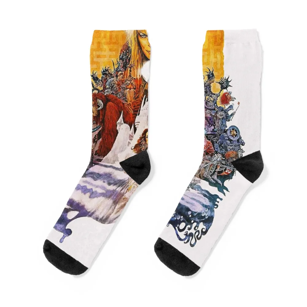 

Labyrinth 1980's Movie Socks Climbing funny gifts Socks Man Women's