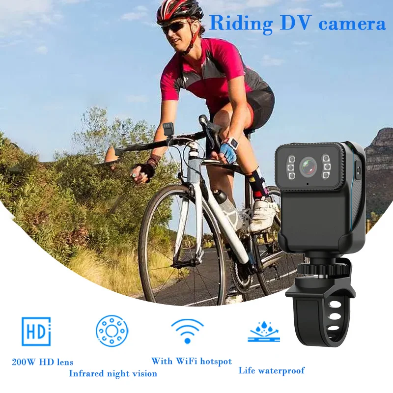 Fhd 1080P Nachtzicht Mini Action Camera Draagbare Wifi Dv Camcorder Loop Recorder Rijden Groothoek Mp4 Video Pocket Body Cam