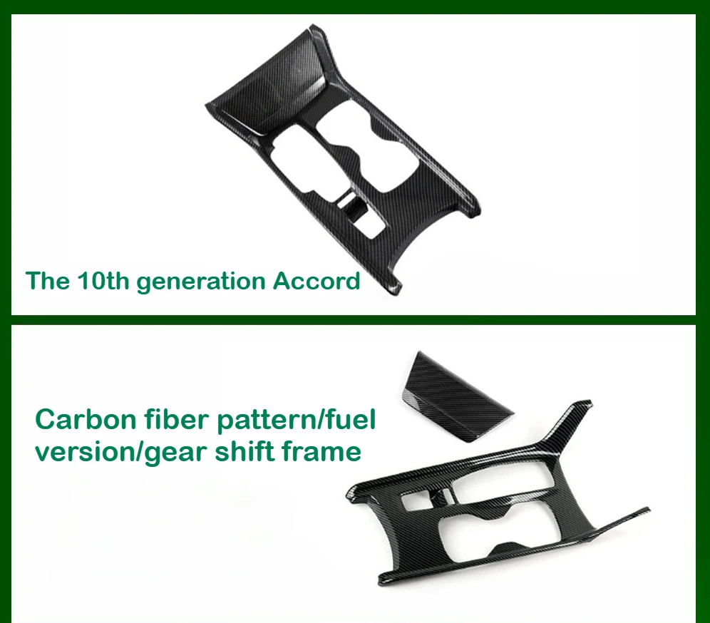 

Suitable for Honda 18th Generation Accord Modification Fuel Model Gear Shift Frame Decoration ABS Hybrid Gear Shift