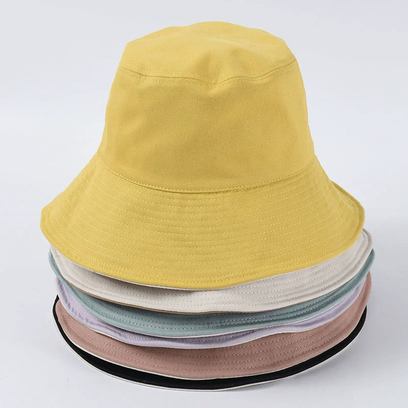 Spring/Summer New Style Women's Wide Brim Reversible Fisherman Hat, Sun Protection, Foldable, Suitable for Cycling