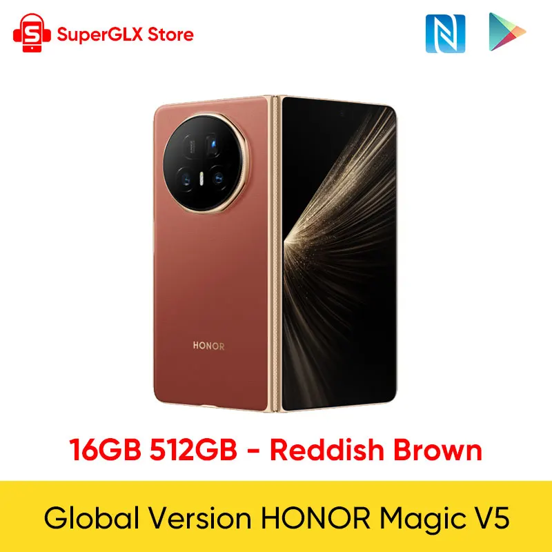 HONOR Magic V5 グローバル版 5G折りたたみ式スマートフォン