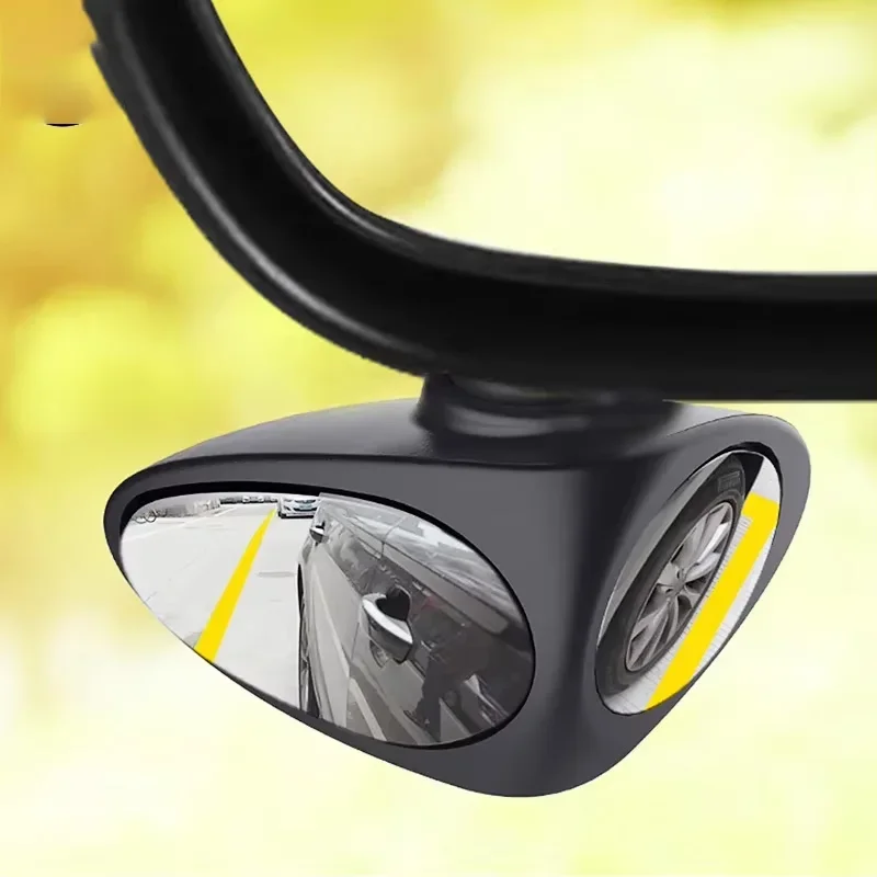 New rearview mirror with adhesive installation of blind spot double-sided mirror and visible front wheel blind spot mirror parts