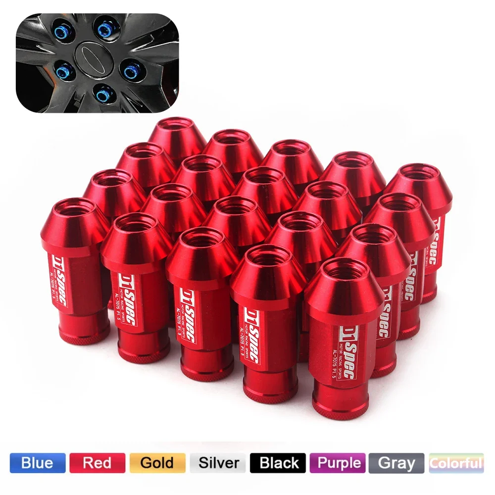 

D1 Spec 20 PCS/Set 52MM M12X1.5 JDM WHEEL LUG NUT FOR HONDA ACURA CIVIC INTEGRA NEW Car Accessories