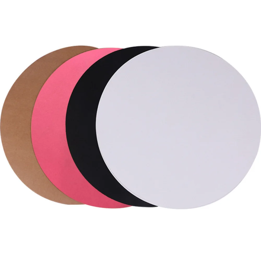Thick Circular Art Paper Board For Illustration Sketching Diy Crafting Handmade Projects White Black Kraft Card Stock