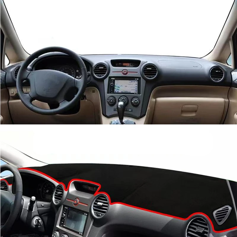 For Kia Carens UN 2007 2008 2009 2010 2011 2012 Car Dashboard Cover Dash Mat Pad Anti-Glare Dashmat Sun Visor Carpet Accessories