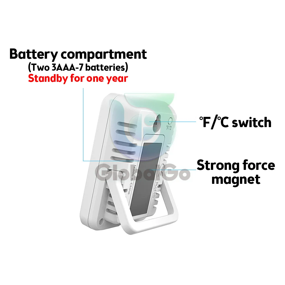 LCD Digital Thermometer Hygrometer Indoor Room Temperature Humidity Meter Sensor Gauge Weather Station Household Thermometer