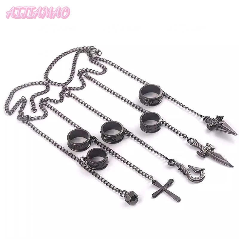 Kurapika Kurta Peluca de Cosplay Anime, pelucas doradas Kurapika, anillo, pendientes, utilería, pelucas de fiesta resistentes al calor + gorro de peluca gratis