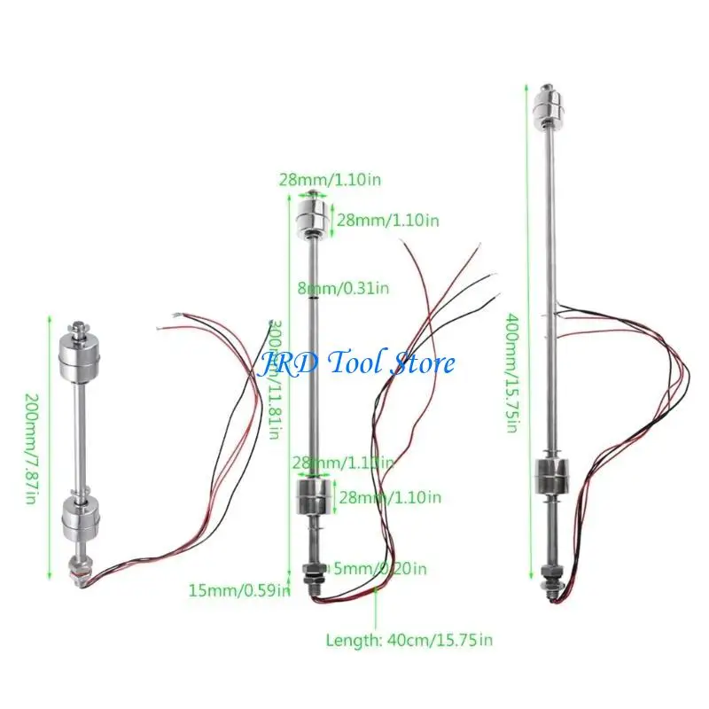 A2UD 220V 10W Campa flotación acero inoxidable para nivel agua líquida del tanque