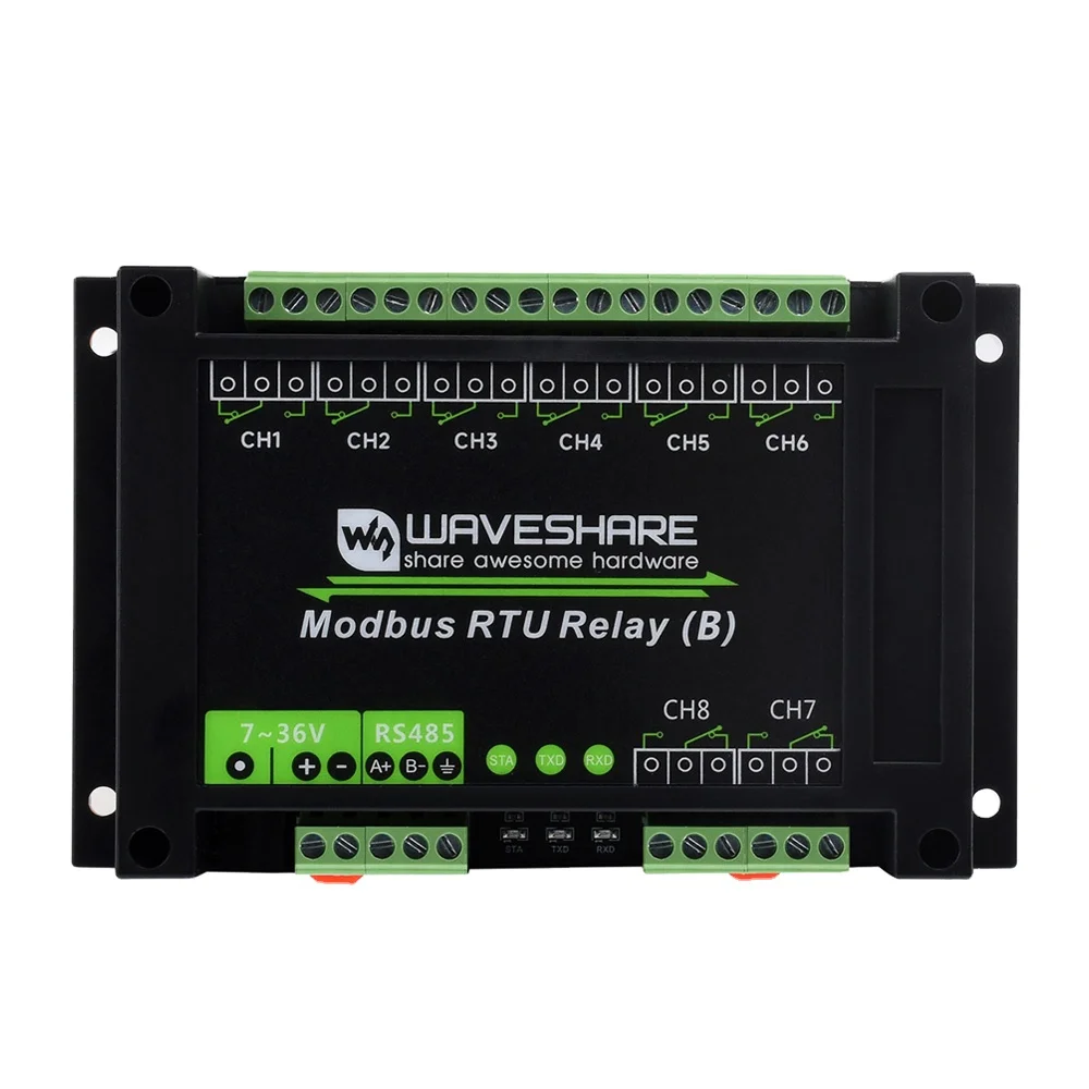 rele-modbus-rtu-b-modulo-de-reles-industrial-modbus-rtu-de-8-canales-b-con-interfaz-rs485-circuitos-de-proteccion-de-aislamiento-multiple-7~36v