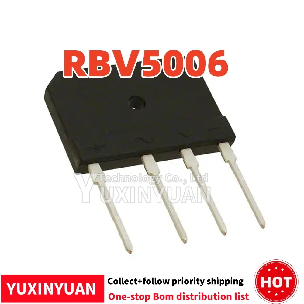 1-10pcs/lot RBV5006 50A600V dip4 IC NEW IN STOCK IN STOCK YUXINYUAN
