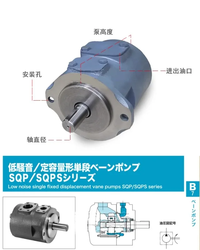 Meter blade pump SQP1/2/3/4 high-pressure dual pump SQP21/32/31/43/42 hydraulic oil pump