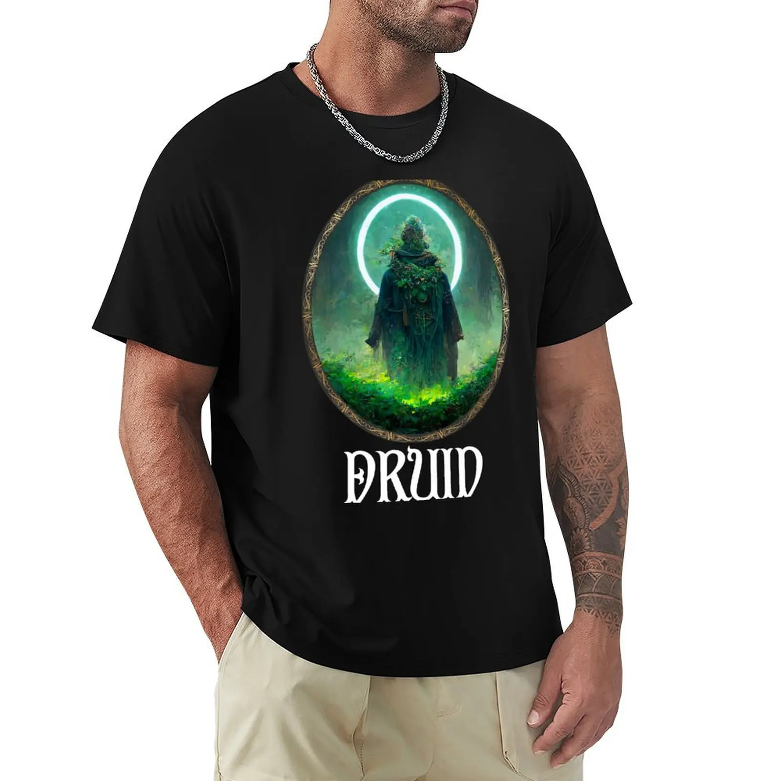 Druid - Dungeons&Dragons T-Shirt Festival Casual Short Sleeve