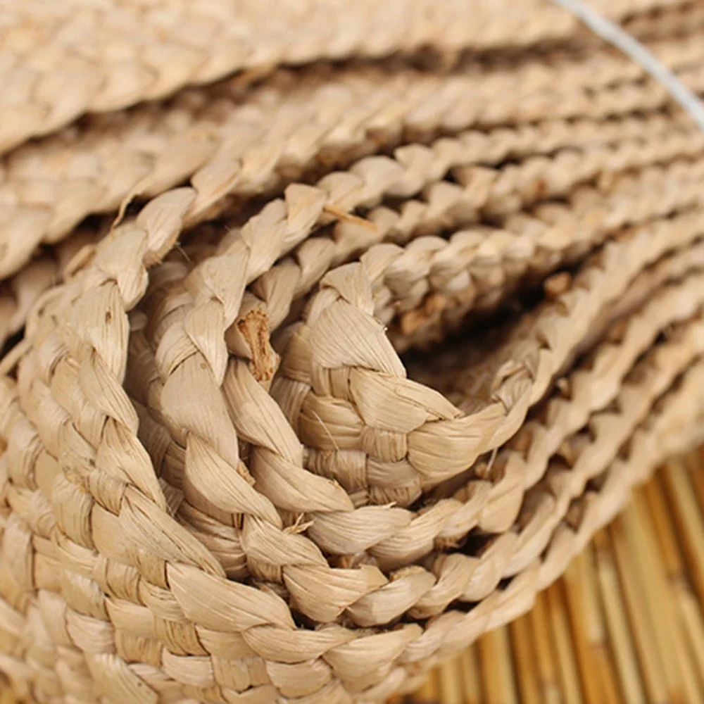 10meters 7 Strand Straw Material Weaving Braid Materials 3.5-4CM Hat Bags DIY Natural Handmade Home decor