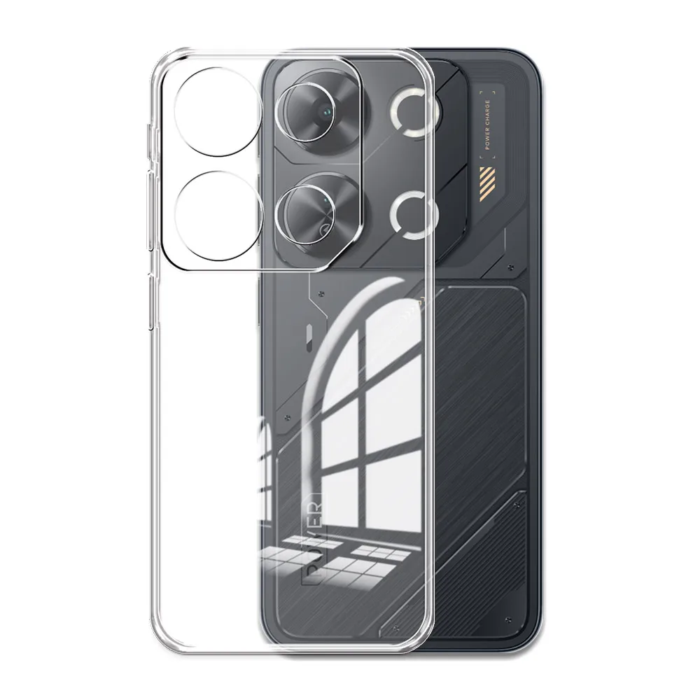 For Itel P65 Case Clear Soft Silicone Phone Case For ITEL P65 P 65 ITELP65 2024 Transparent Shockproof Back Cover Bumper Funda