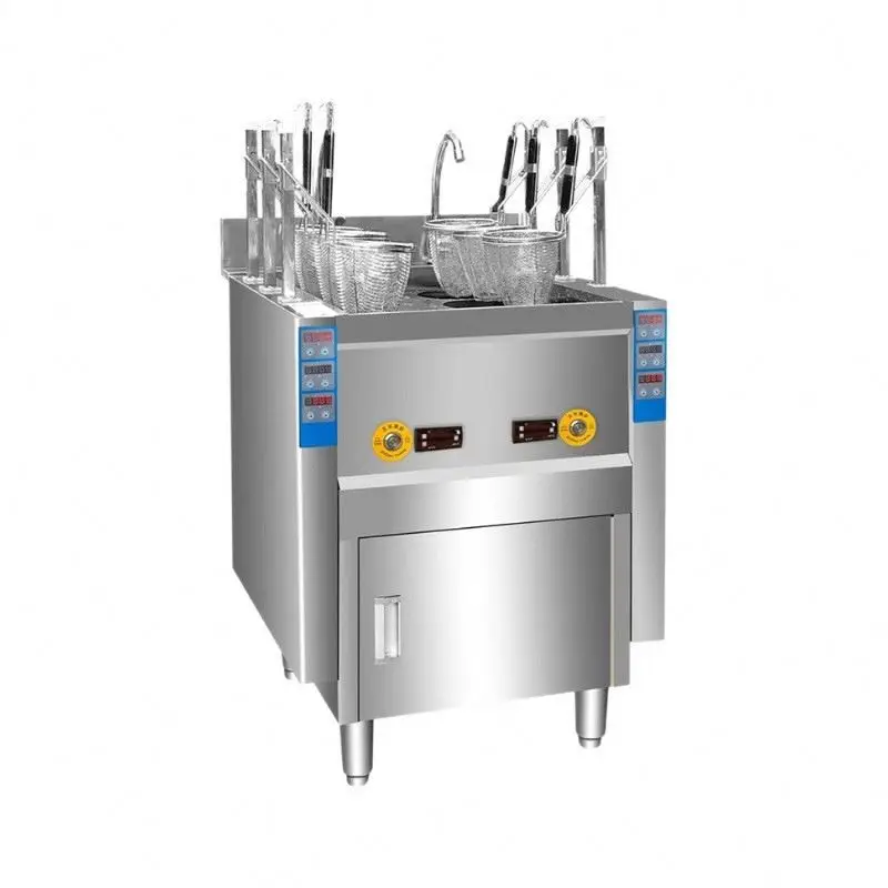 Automatic Boiler Six-pot Pasta Cooker Basket Electric Pasta Cooker Noodle Cooking Machine Snacks Cooker Cooking Equipment