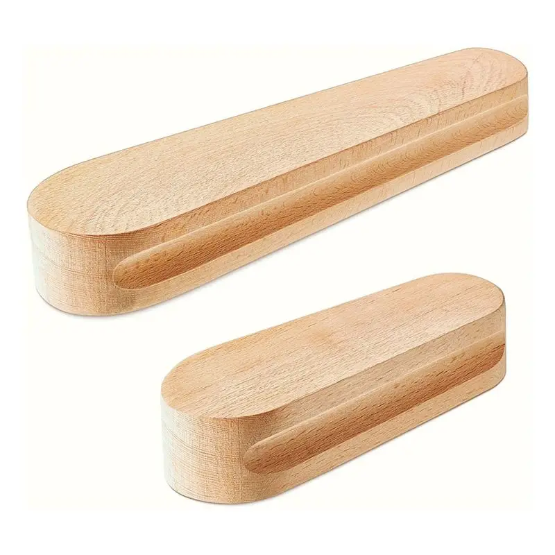 

AEE6-2 Pack Beechwood Tailors Clappers, Professional Sewing Tool For Flattening Fabrics And Point Pressing(12Inch&7Inch) Durable