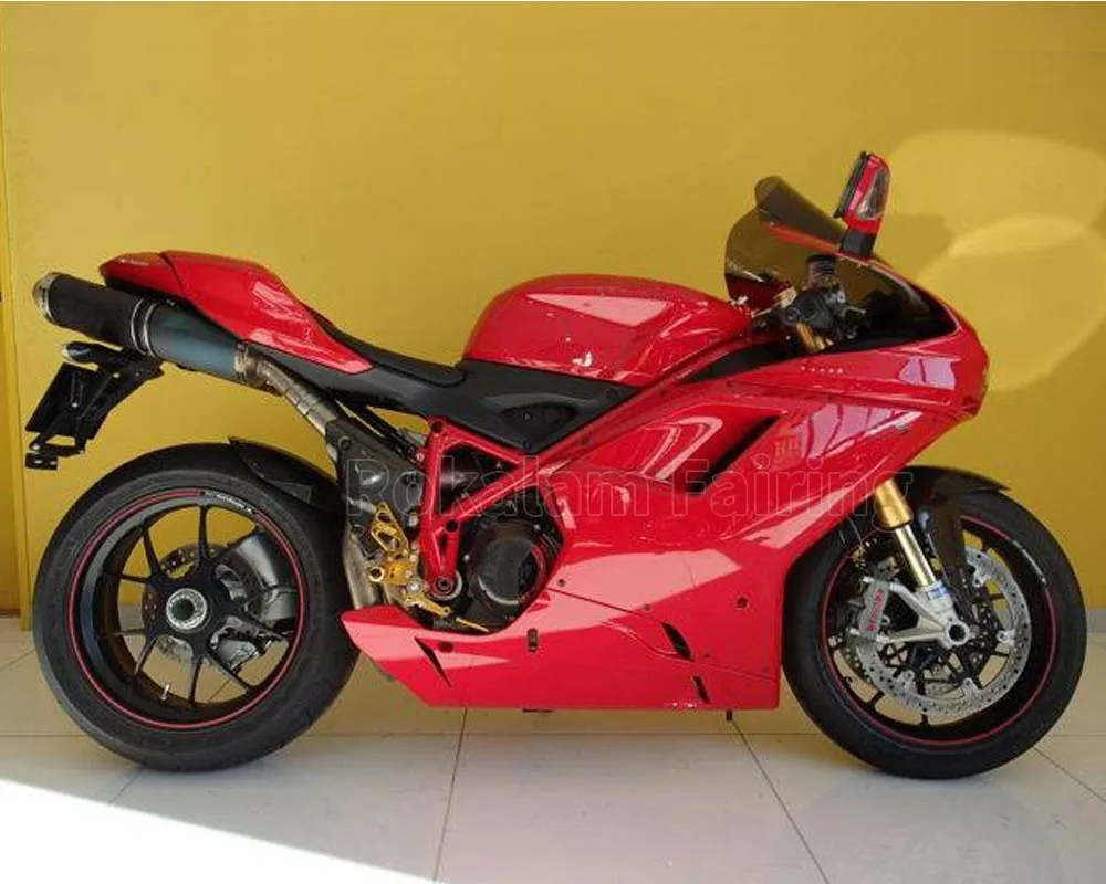 For Ducati 848 1098 1198 All Red 07 08 09 10 11 2007 2008 2009 2010 2011 Bodywork Body Fairing (Injection Molding)