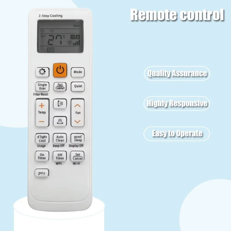 Applicable to Samsung Air Conditioner Remote Control Replacement DB93-14195G/A/B DB93-11489L Compatible with Various Models
