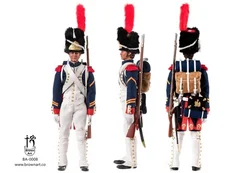 1/6 BROWN ART BA-0008 Napoleon Emperor Guards Soldier Year 1812-1815 Full Set Moveable Action Figure Gift For Fans Collect