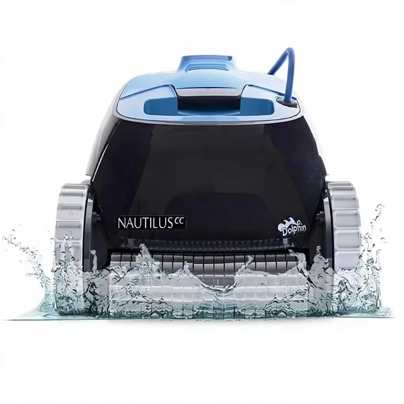 Automatic Robotic Pool Vacuum Cleaner Wall Climbing Scrubber Brush Top Load Filter Access Above/In-Ground Pools 33FT