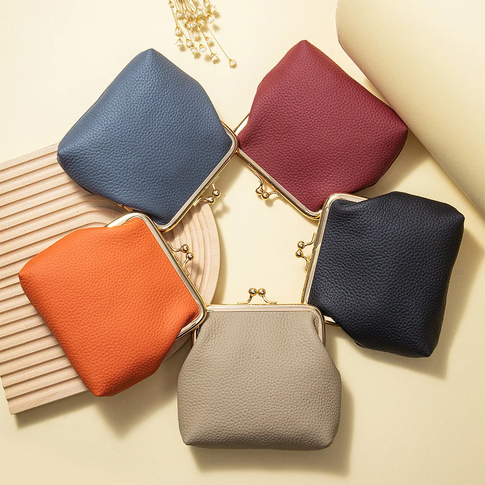 New Lady Small Bag Cowhide Exquisite Necklace And Ring Jewelry Bag Genuine Leather Multi-layer Lipstick And Coin Storage Bag