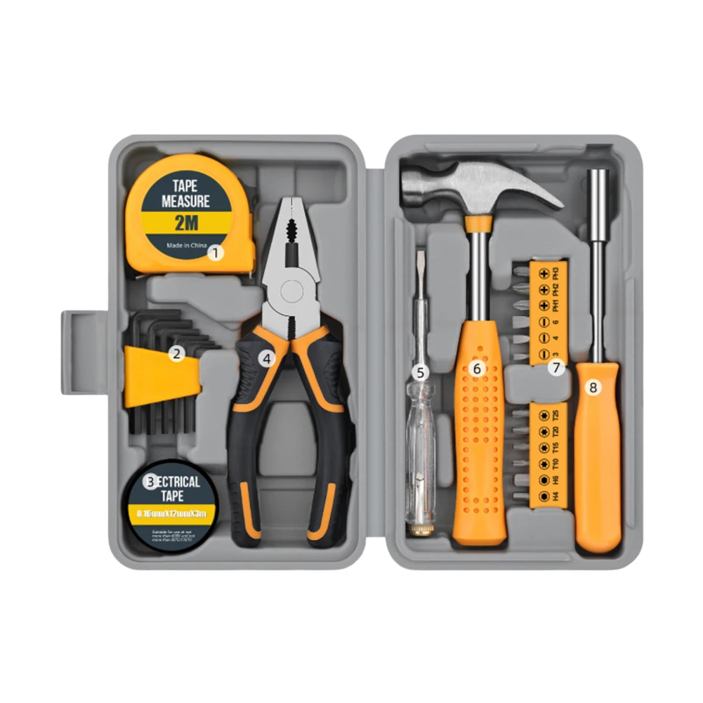 Complete Tool Set DIY Repair Kit Durability And Reliability Ergonomic Grip Essential Repair Tools DIY Projects