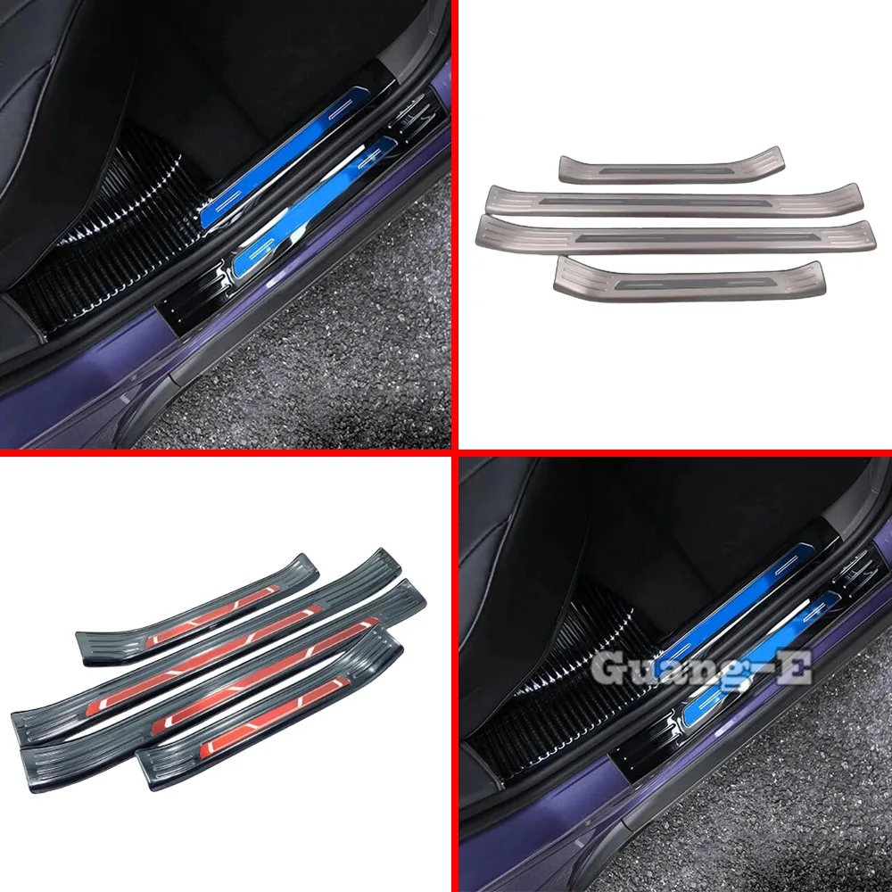 

For Volkswagen VW T-cross Tcross 2019 2020 2021 2022 2023 Body Pedal Door Sill Scuff Plate Cover External Threshold Trim Frame