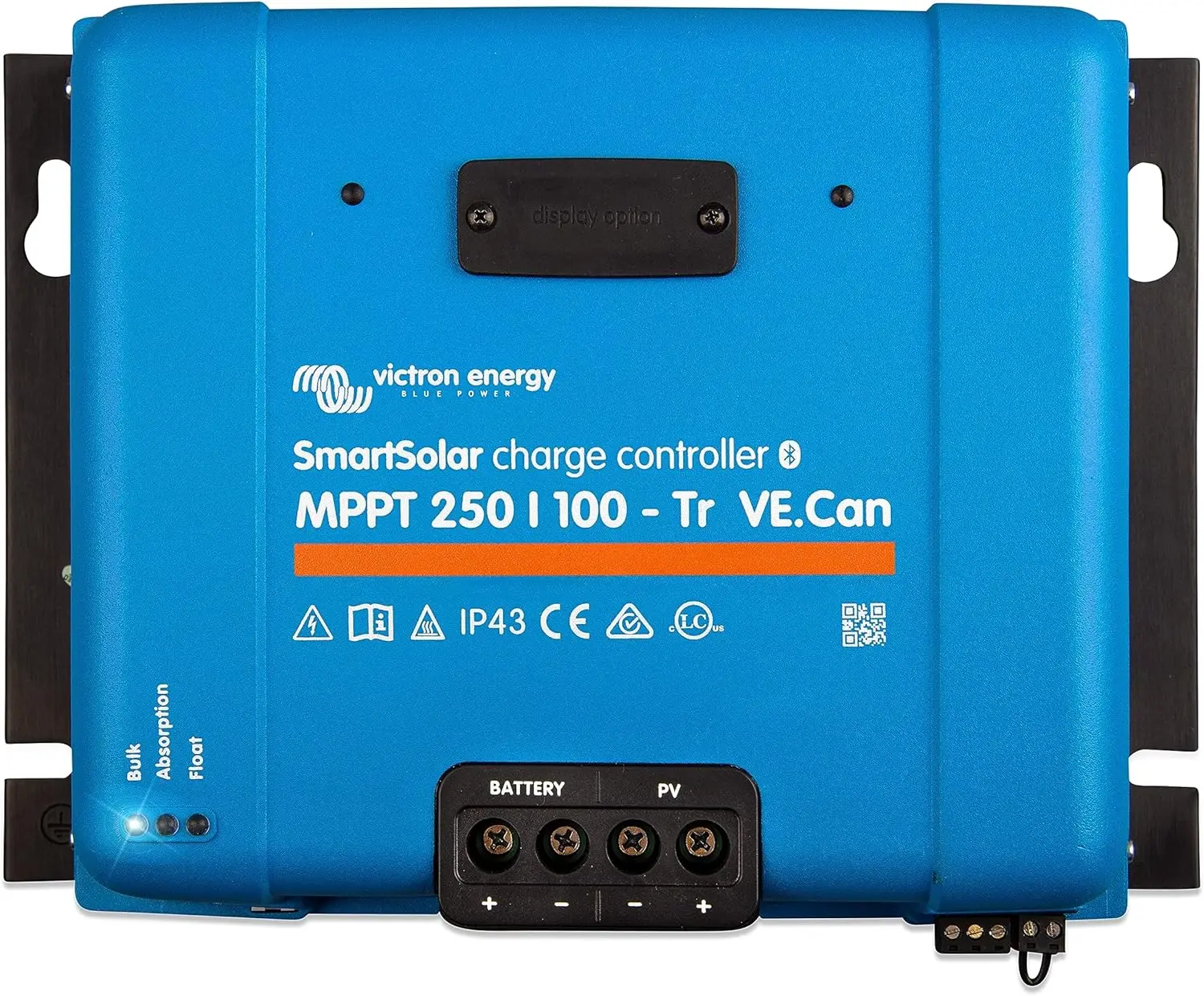 Victron Energy SmartSolar MPPT Tr VE.Can 250V 100 amp 12/24/36/48-Volt Solar Charge Controller (Bluetooth)