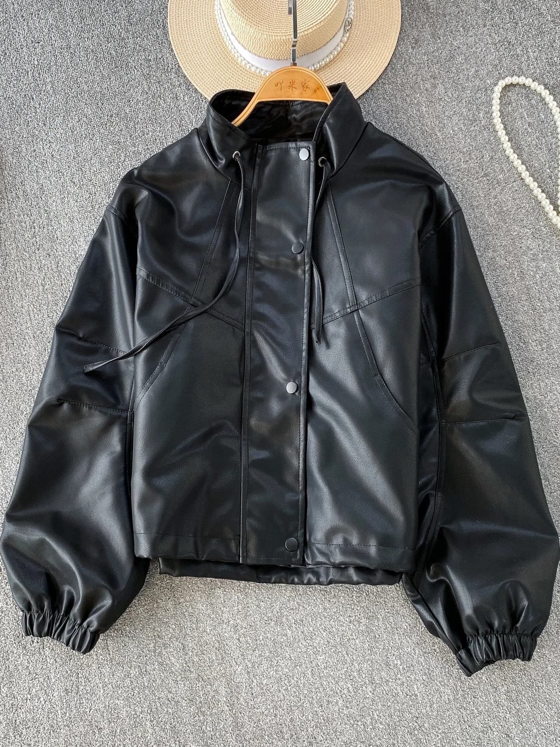 معطف Sli Brown Leather Jaet للسيدات لراكبي الدراجات النارية مثير عصري 2025 وصل حديثًا قسط PU مقاوم للرياح طويل Sve