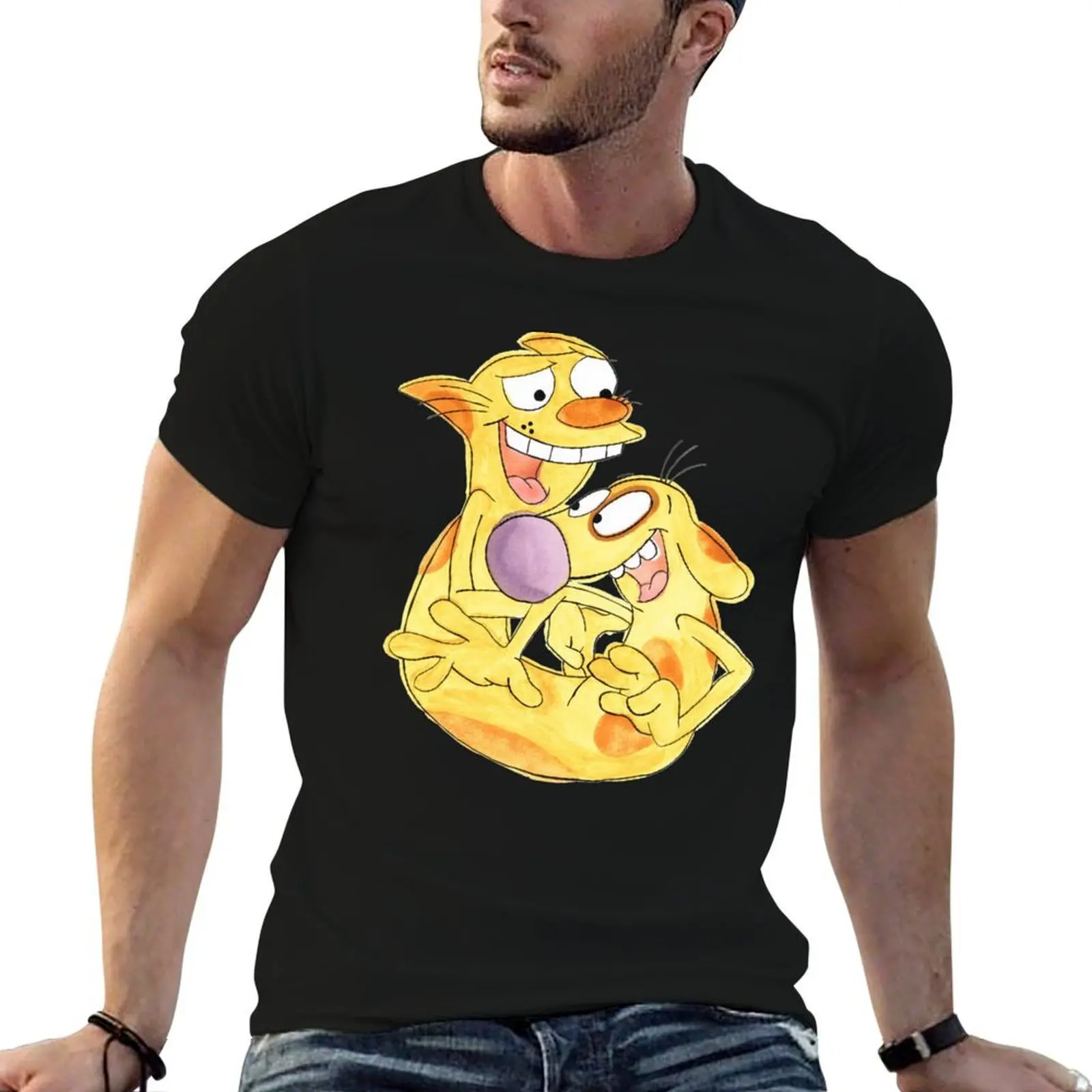 

shirts shirts cotton g prints with T-Shirt t men t shirt man Catdog t man for