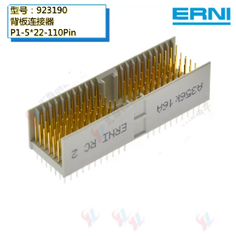 1Pcs/Lot   ERNI Electronics original 923190 Socket CPCI Male Type A Vertical 110Pin 5*22 Pins