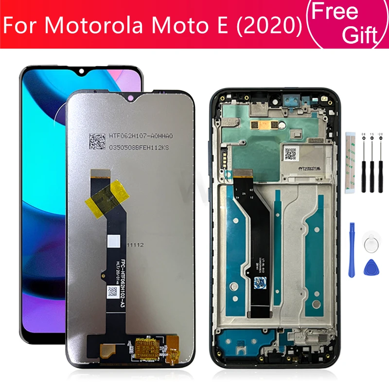 For Motorola Moto E 2020 LCD Display Touch Screen Digitizer Assembly With Frame XT2052DL LCD Screen Replacement Repair Parts