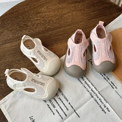 Baby Girls Boys Casual Shoes Summer Children Sneakers Breathable Mesh Kids Barefoot Shoes Soft Sole Anti Slip Infant Shoes