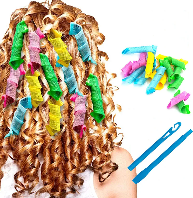 18Pcs Set Magic Hair Curler Wave Formers Hair Accessories Hair Rollers DIY Hair Styling Tool for Women