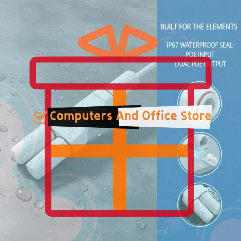 

10 100Mbps PoE Splitter 2 Way Extender Supports 250m Extension for CCTV Camera PoE Networking Applications