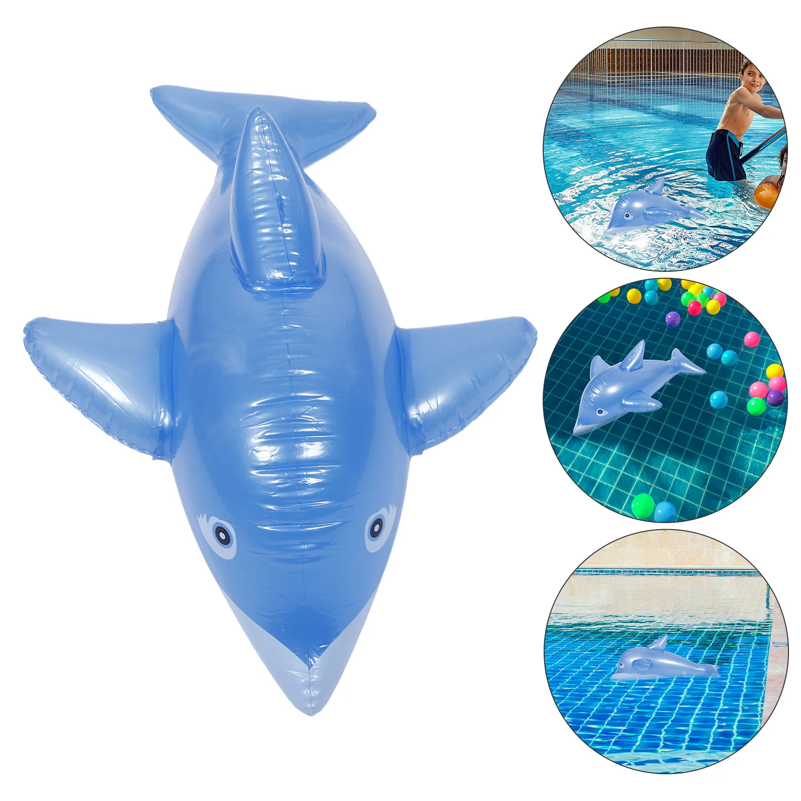 

Inflatable Dolphin Beach Party Toys Decorations Pool Float Decorate Favors Pvc under The Sea