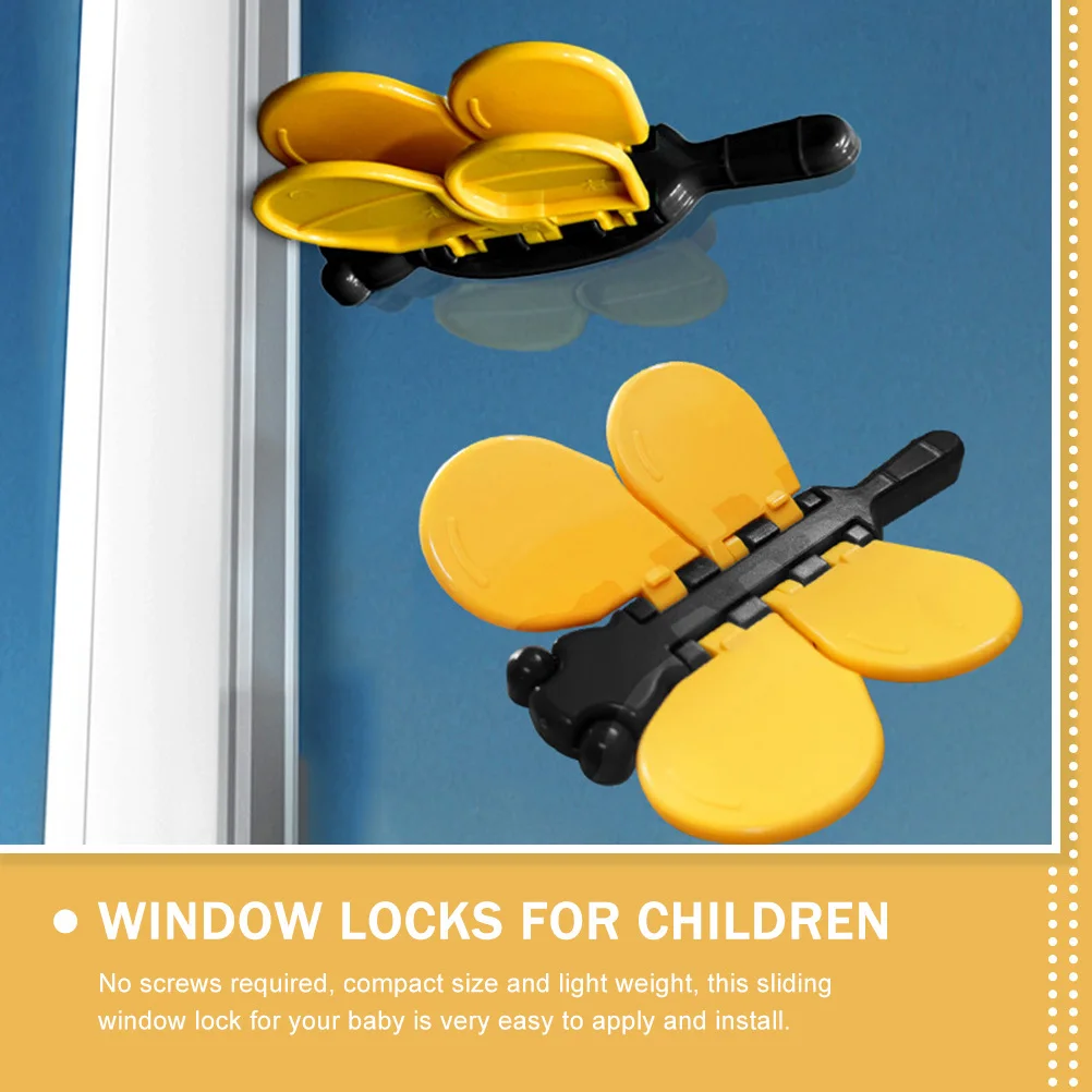 

6pcs Sliding Window Compact Lightweight No Tools Needed For Baby Safety Child Proof Door Locks Sliding Glass Door Child Lock