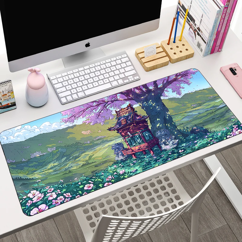 

Natural Anime Landscape Mouse Pad, Office, Laptop, HD, Beautiful Image, Gaming Accessories, PC Gamer, Desk Mat, Kawaii Carpet