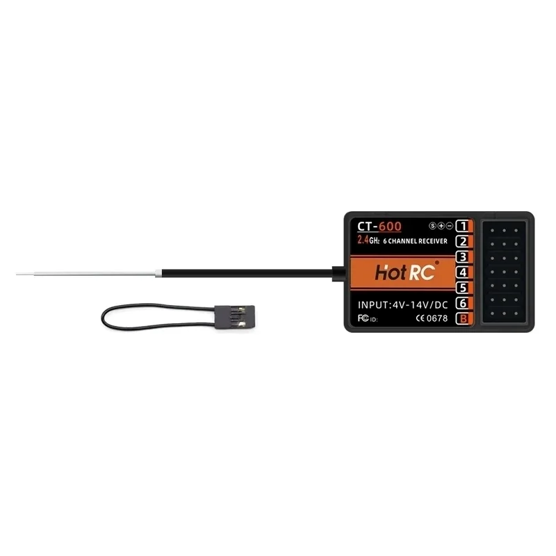 Zdalne sterowanie nadajnikiem System radiowy DS-600 6CH 2.4GHz FHSS DS600 PWM/4 2 GFSK 6CH dla modelu Fischerboat