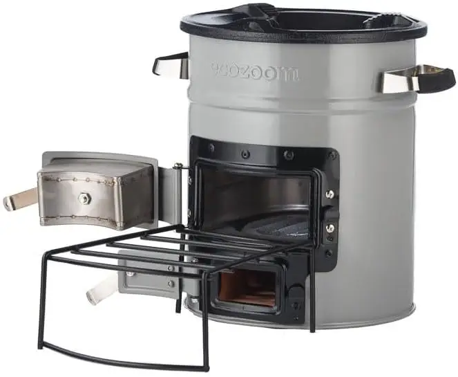 Heavy Duty Portable Camp Stove for Outdoor Cooking, Versa Dual-Fuel (Wood & Charcoal)