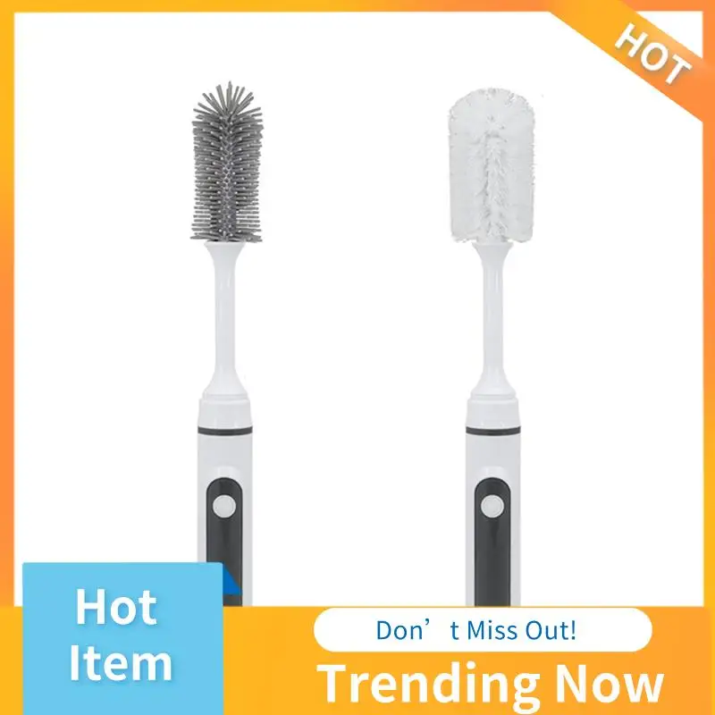 

CMHI-Electric Milk Bottle Brush 2 In 1 Baby Bottle Cleaning Kit Waterproof Electric Cup Brush 385 X 50 X 50Mm